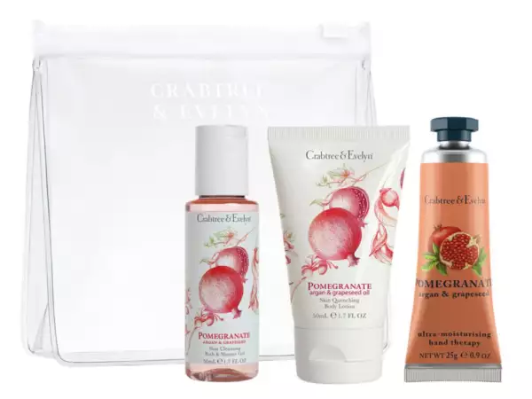 Set de baño Pomegranate Argan & Grapeseed Oil de Crabtree & Evely 