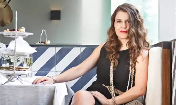 Vanesa Fernández participó en toda la decoración de Celeste Champagne Tea Room