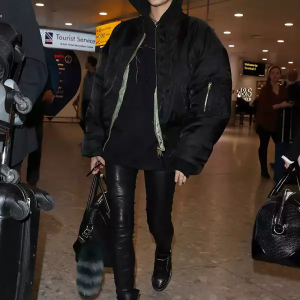 Celebrities at Heathrow Airport, London, UK - 18 Feb 2017