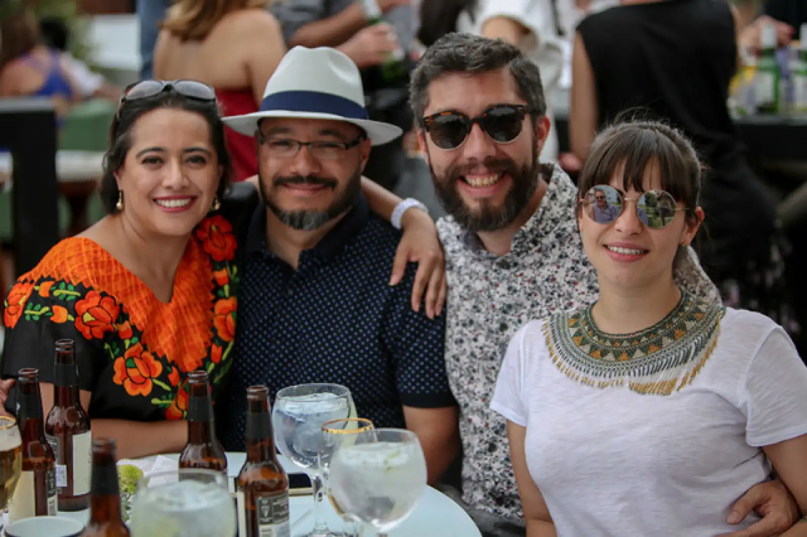 Olga Valle, Otto File, Óscar Valle y Ana Cervantes
