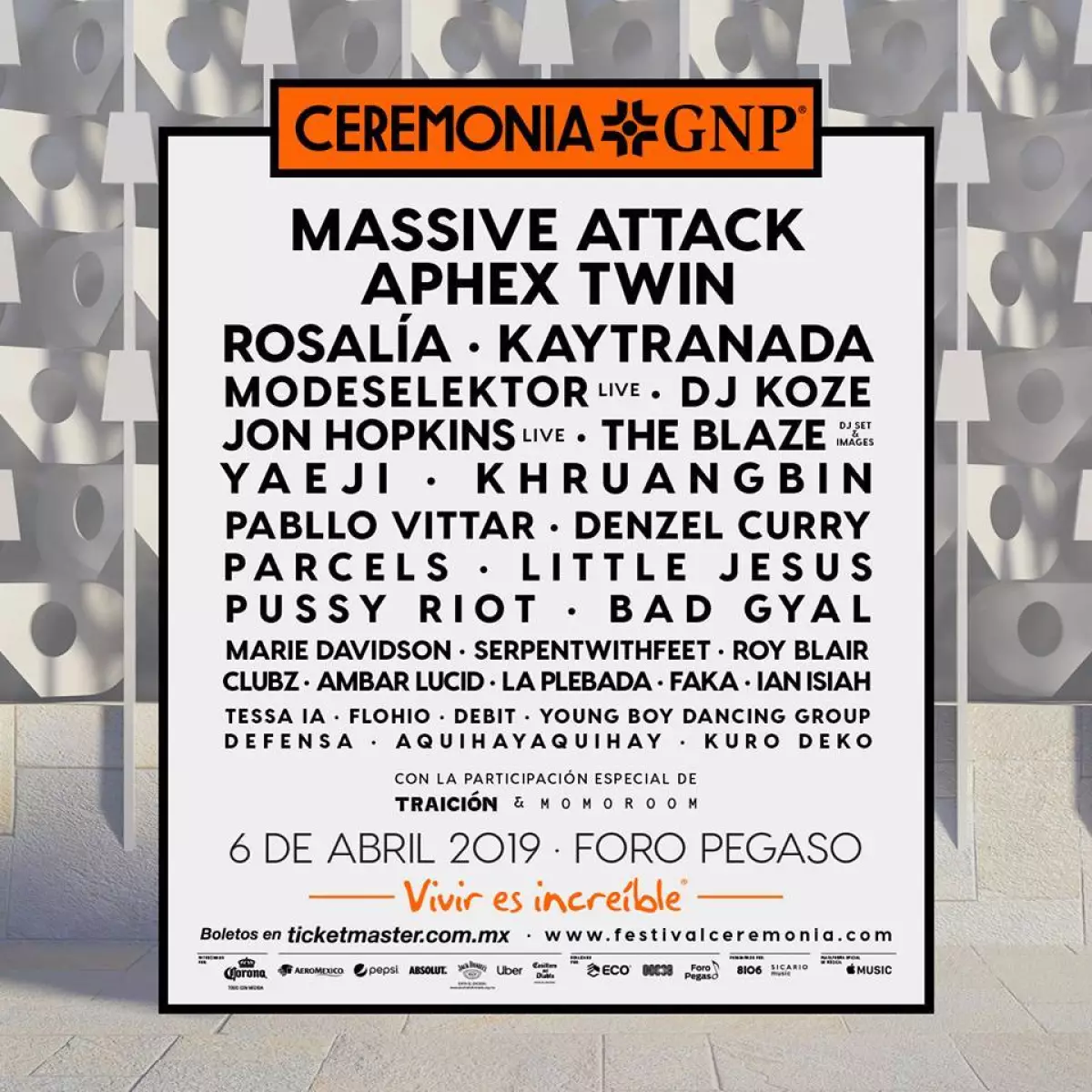 Cartel del festival Ceremonia 2019