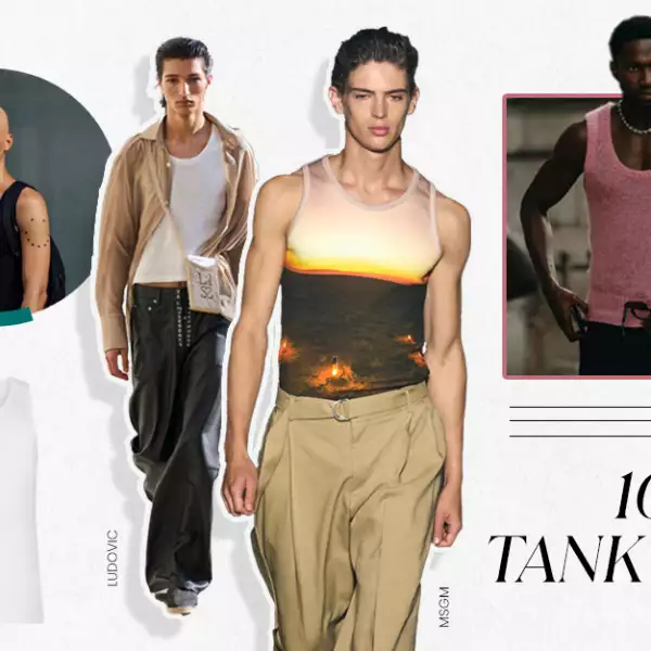 foto moda para hombres con tank top