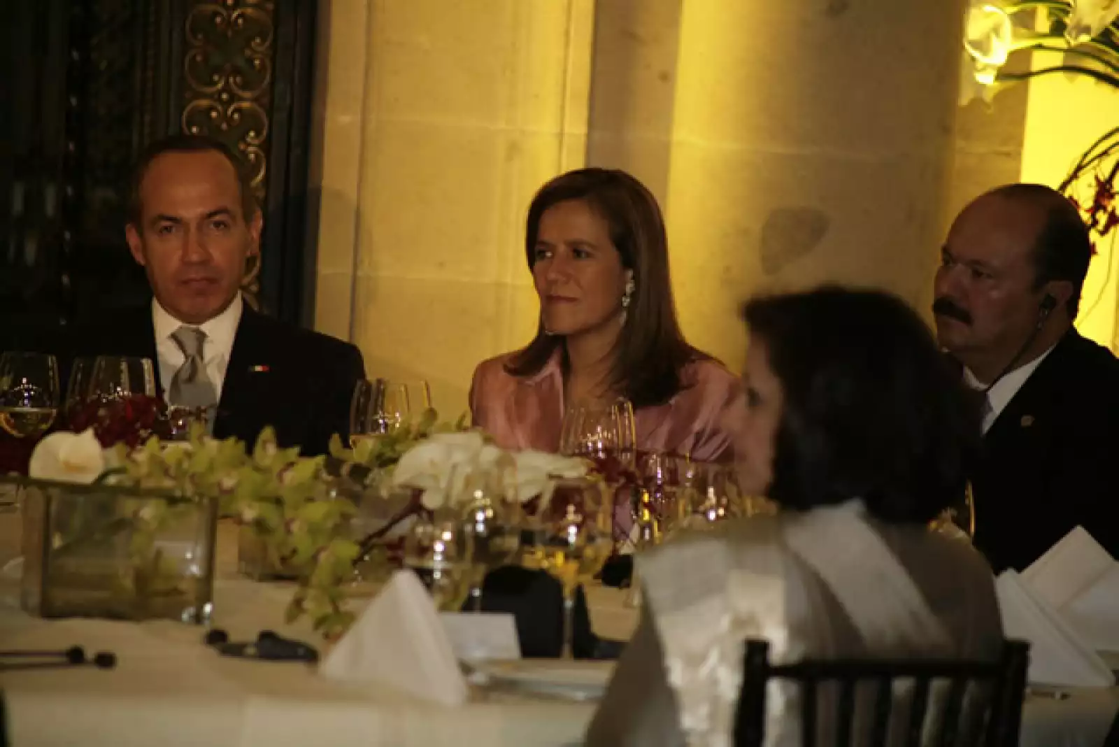Cena Sarkozy en Palacio Nacional