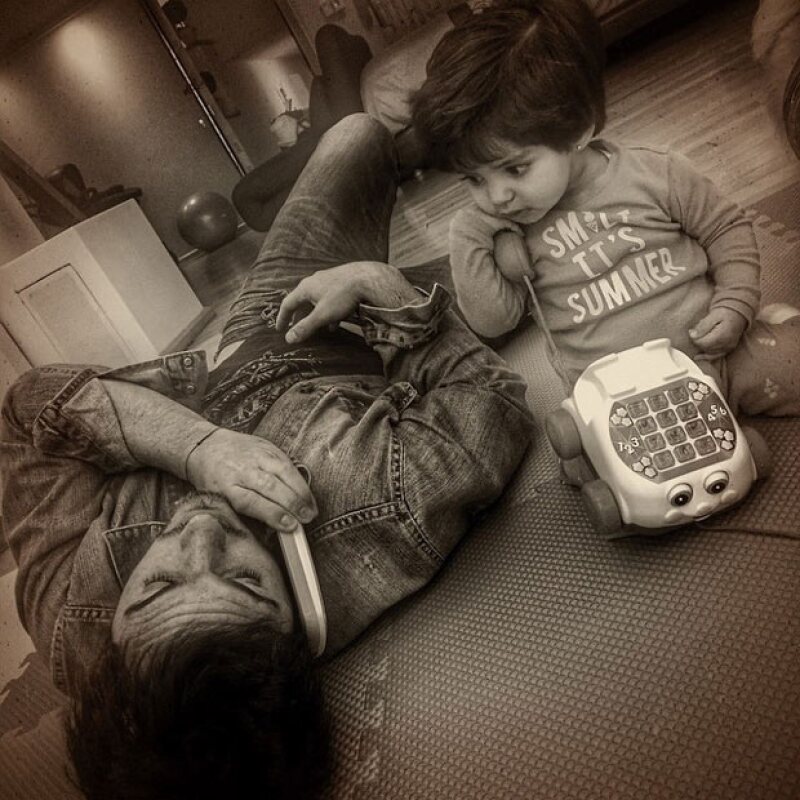 Mauricio ya tiene una hija, Lorenza, sin embargo Aitana es una de sus más grandes adoraciones.