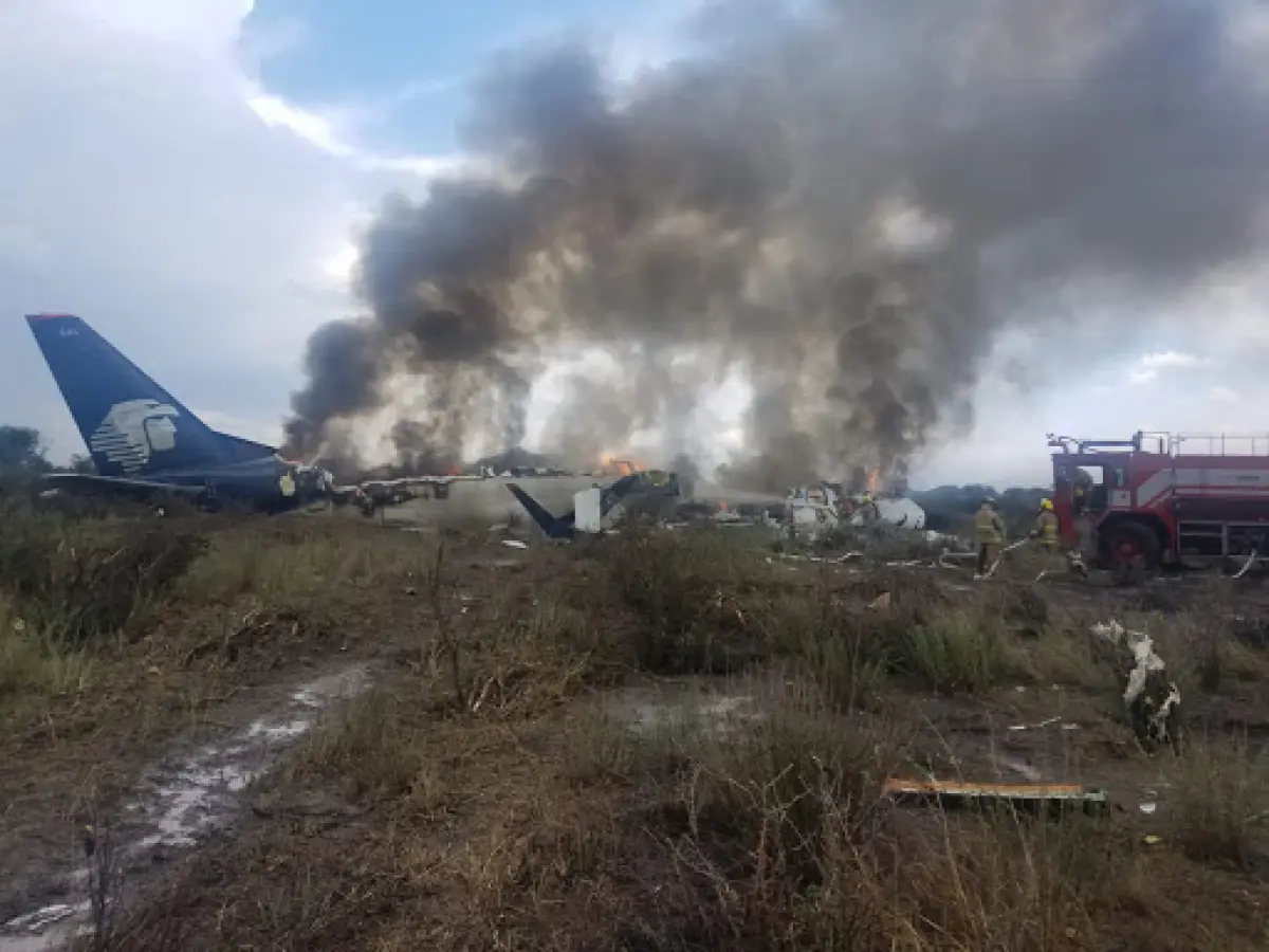 Aeronave sufrió accidente en Durango.