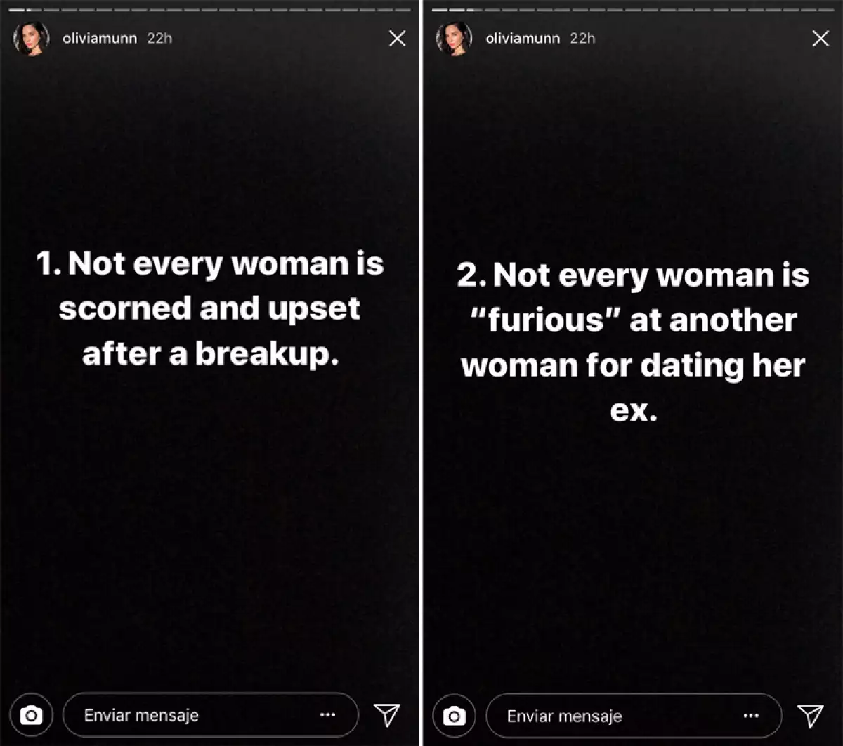 Olivia Munn dejó claro que no tiene una relación con Chris Pratt