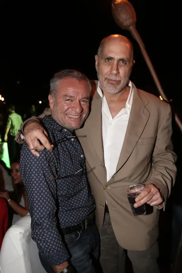 José Alberto Castro y Guillermo Arriaga ayer por la noche en Los Cabos.