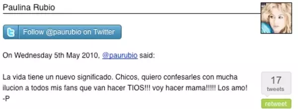 Paulina Rubio dejó al descubierto su mala ortografía.