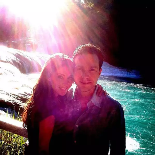 En las Cascadas de Agua Azul.