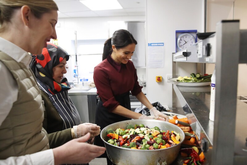 The Duchess Of Sussex Visits The Hubb Community Kitchen