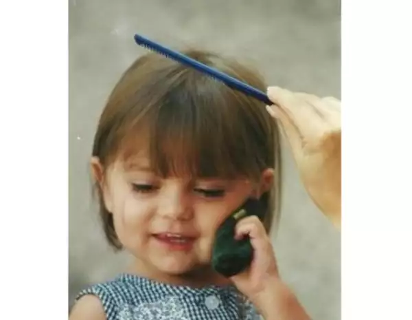 Así lucía Sofía de pequeña.