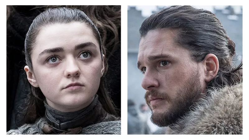 Arya y Jon Snow