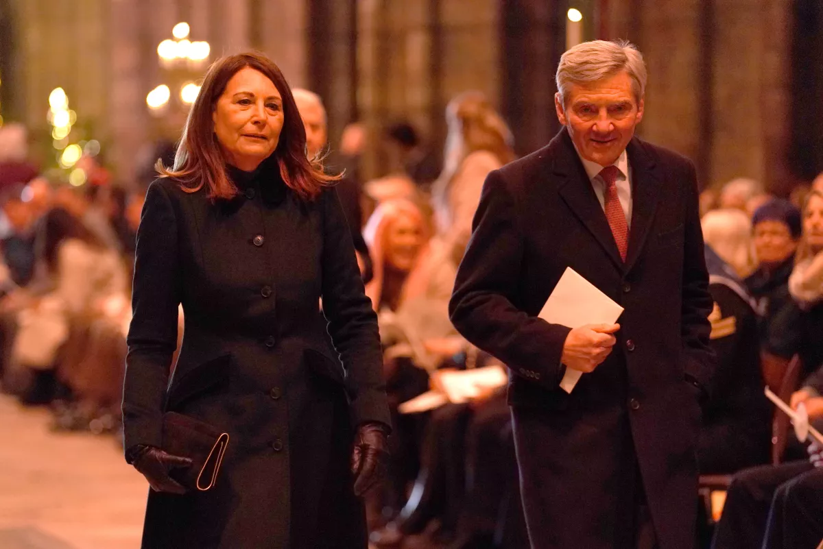 Carole y Michael Middleton en el 'Together at Christmas'