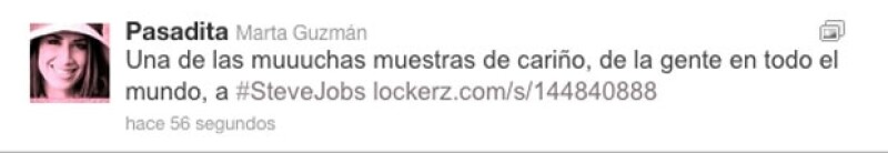 Marta Guzmán no dejó pasar la oportunidad de recordar el legado del fundador de Apple.