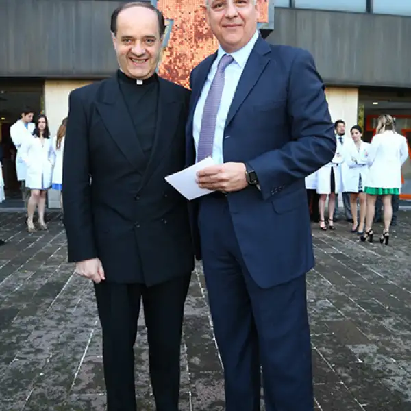 Padre Jesús Quirce y Ernesto Monroy