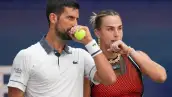 Sabalenka y Djokovic pierden en su debut de dobles mixto del Us Open