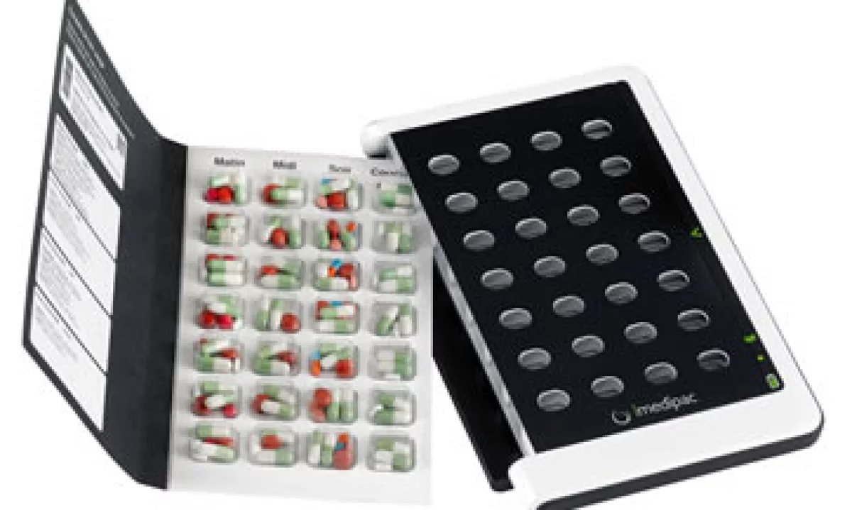 El pastillero inteligente organiza los medicamentos que un paciente debe tomar a la semana. (Foto: Cortesía de la firma)