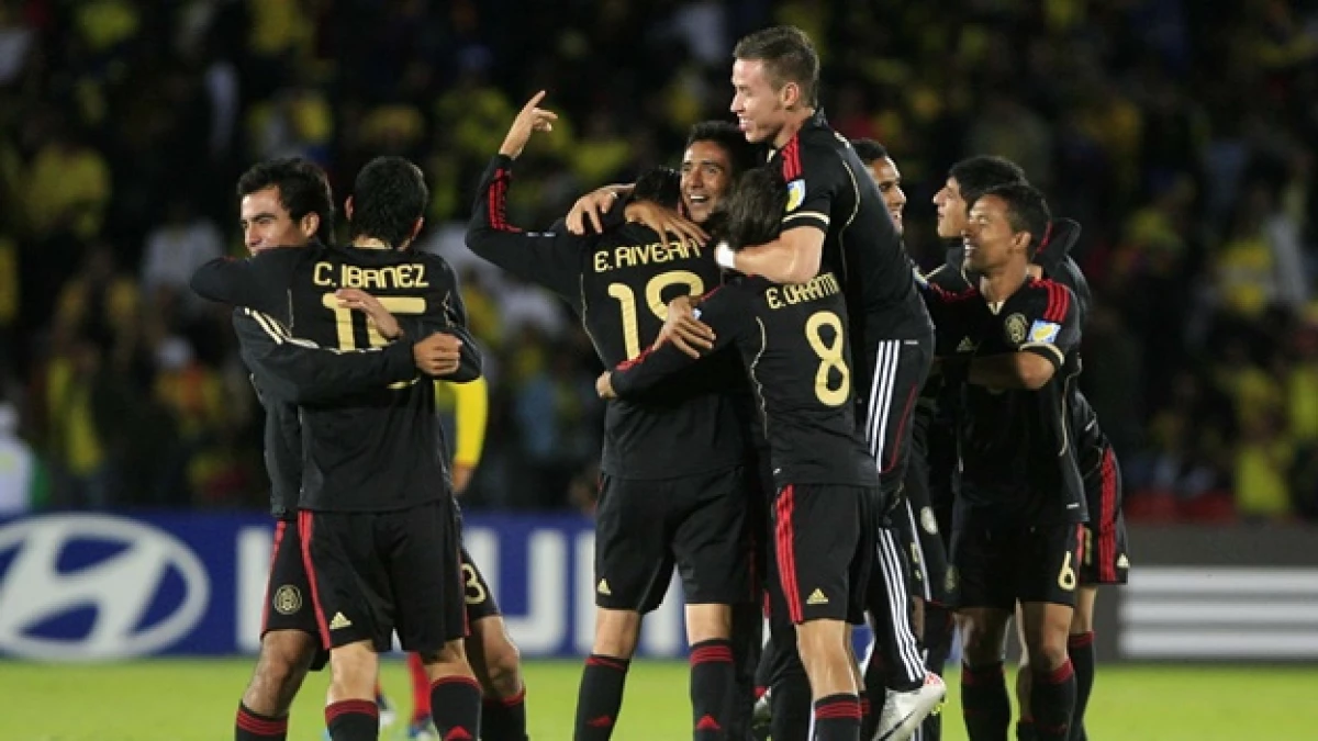 jugadores mexicanos celebran su triunfo