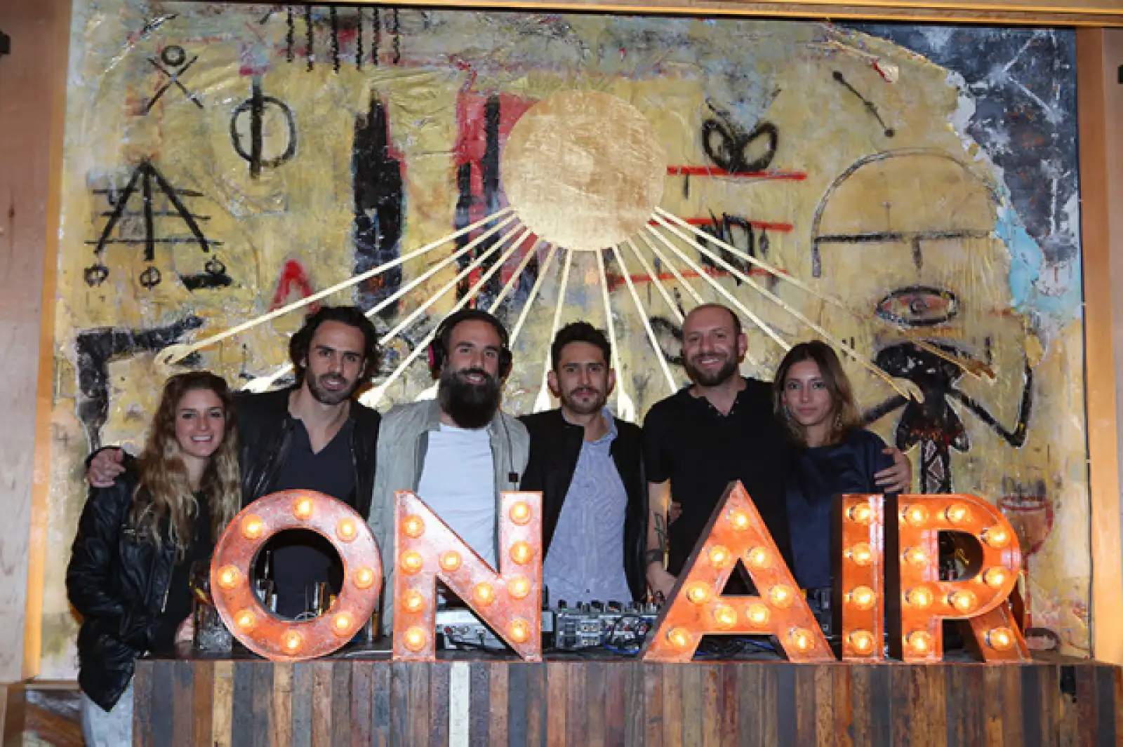Cristina Millet, Pepe Díaz, Jorge Díaz, Alfonso Tenopala, Roberto del Río y Michelle Aubert