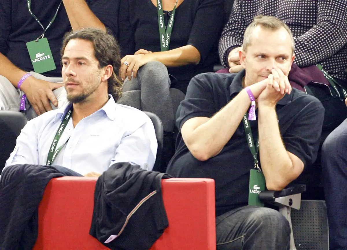 Nacho Palau  y Miguel Bosé