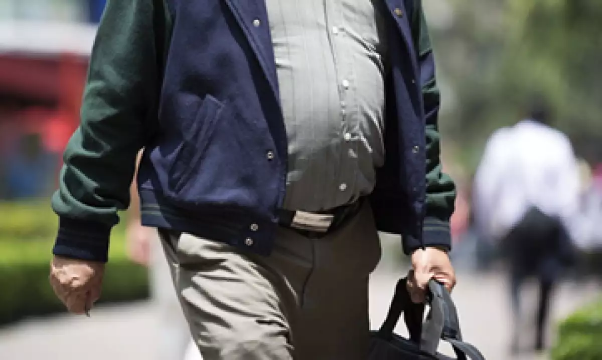 El 66% de los hombres mayores de 20 años en México tienen obesidad o sobrepeso.