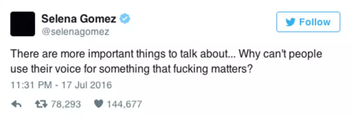 Este fue el tuit con el que Selena intentó defender a su bff.