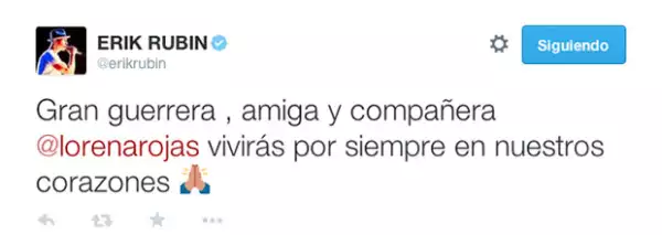 El ex timbiriche también sufrió por la pérdida.