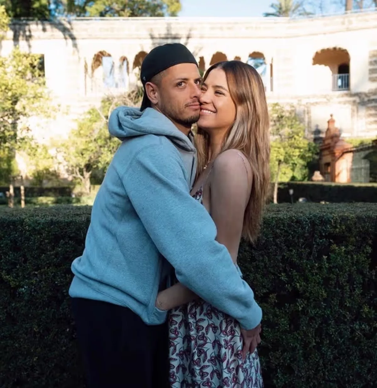 Javier ‘Chicharito’ Hernández y Sarah Kohan 