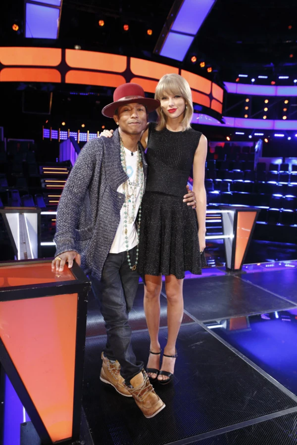 Pharrell y Williams suelen llevarse bien, por lo que la mirada del cantante hacia Taylor pudo no haber sido con mala intención.