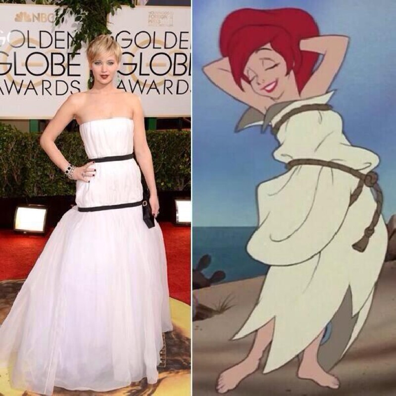 Incluso fue comparada con Ariel de la película Sirenita.