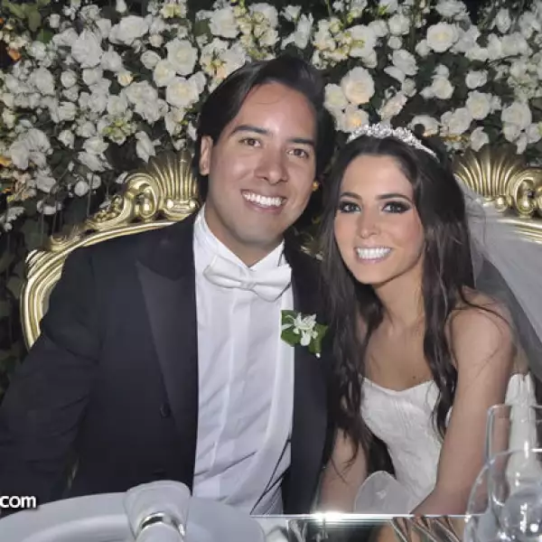 Los novios Samuel y María Fernanda