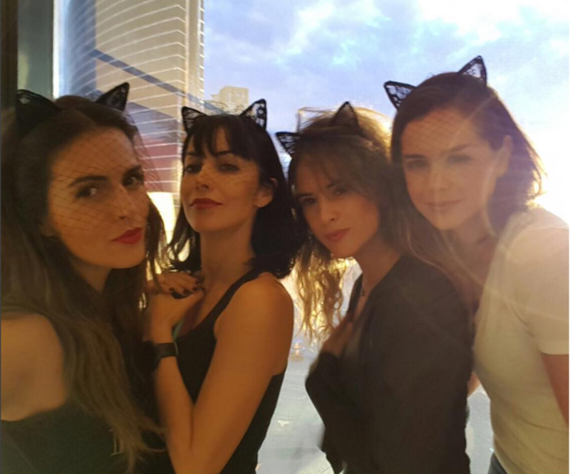 Clau Álvarez y su squad en Las Vegas