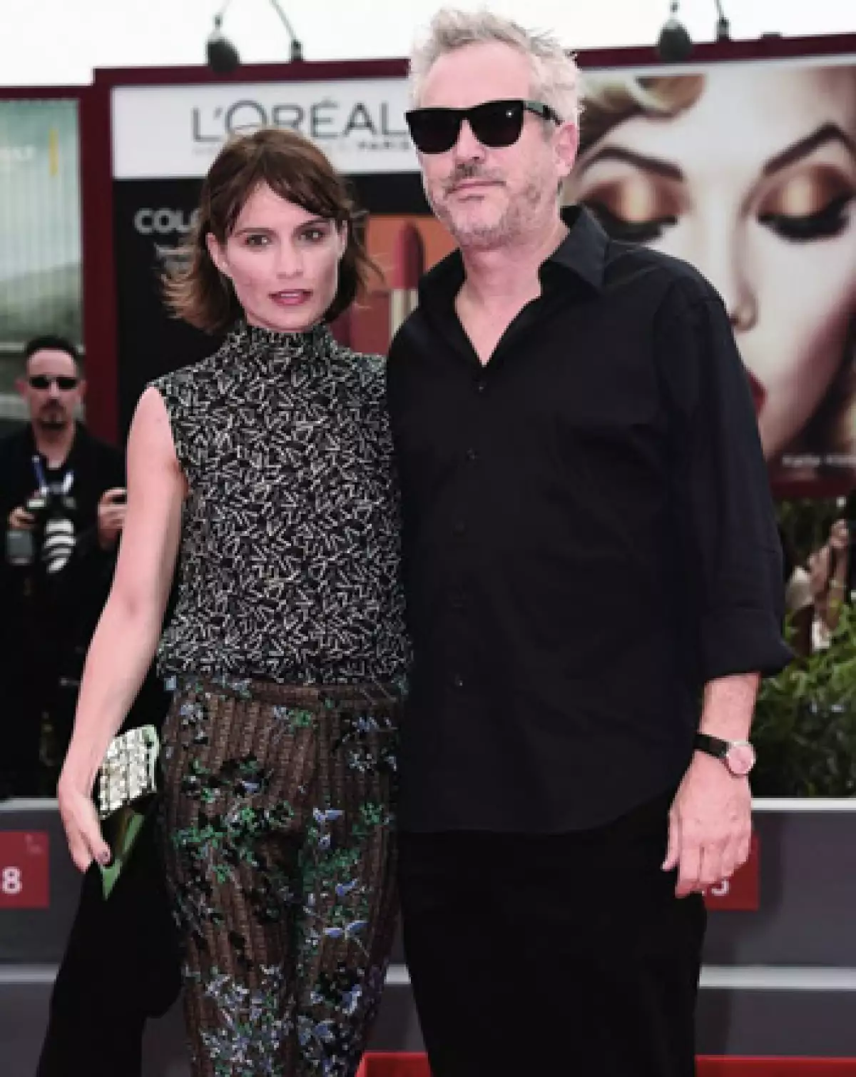 Sheherazade Goldsmith y Alfonso Cuarón.