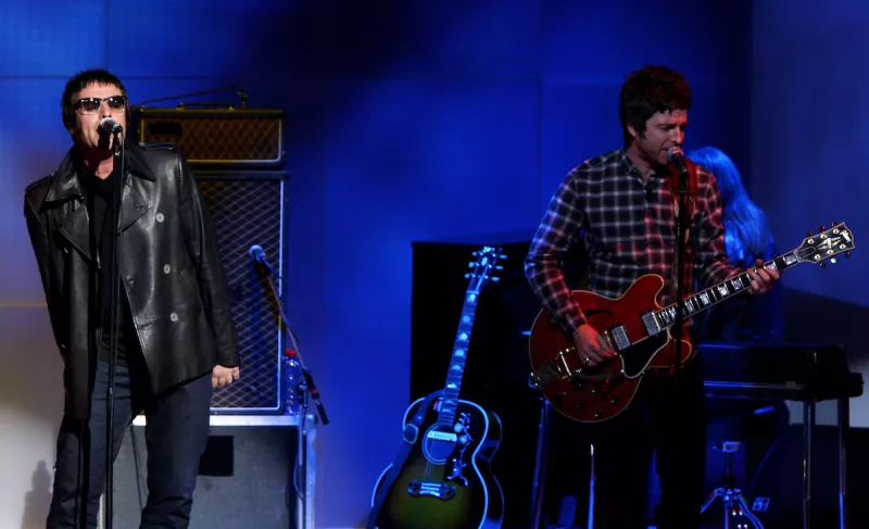 Oasis Attends "Che Tempo Che Fa" Italian TV Show