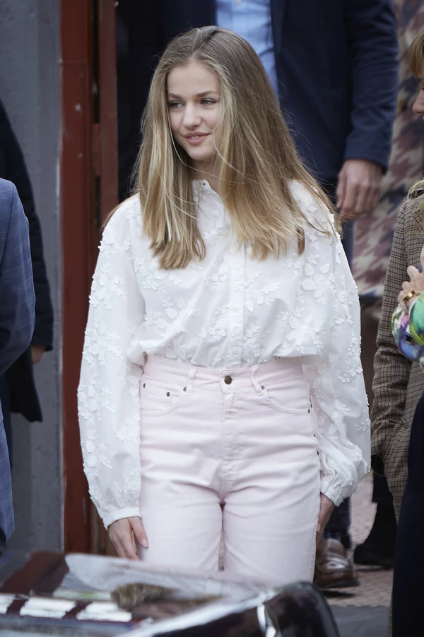 Princess Leonor Attends A Conference On Youth And Cybersecurity In Madrid