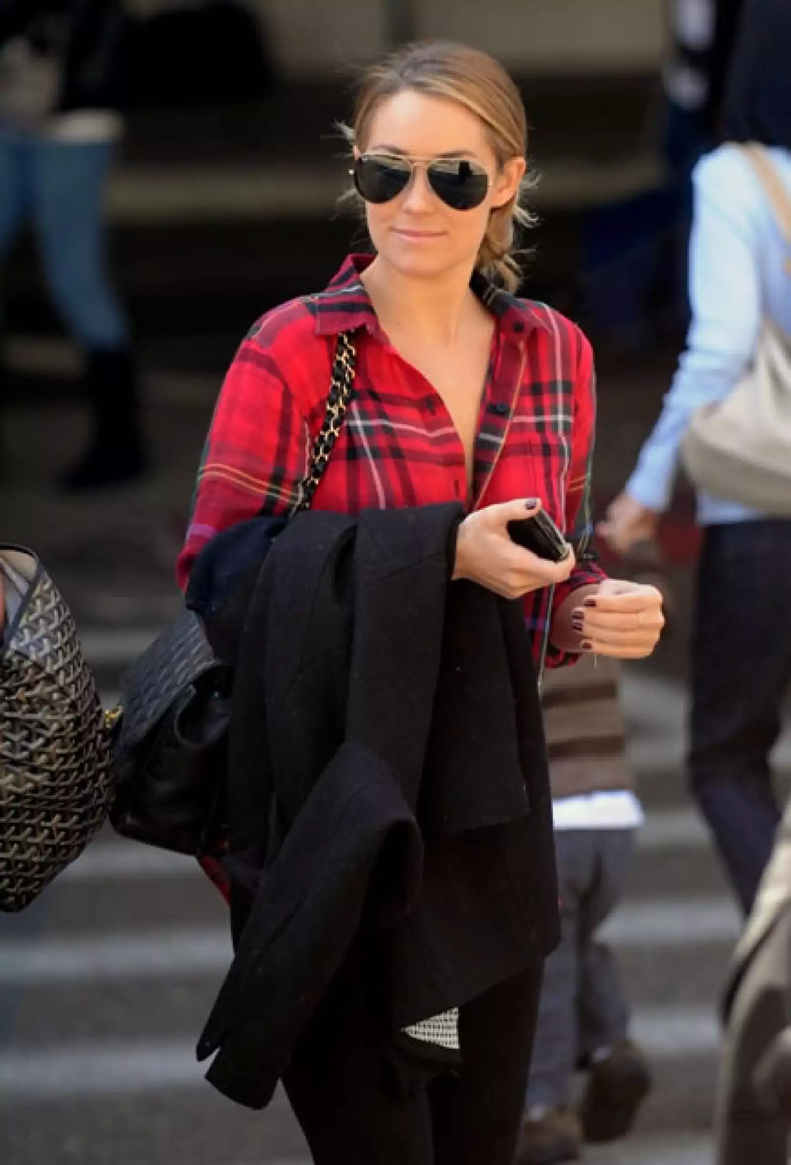 Lauren Conrad de la serie `The Hills´ adora las bolsas acolchadas.