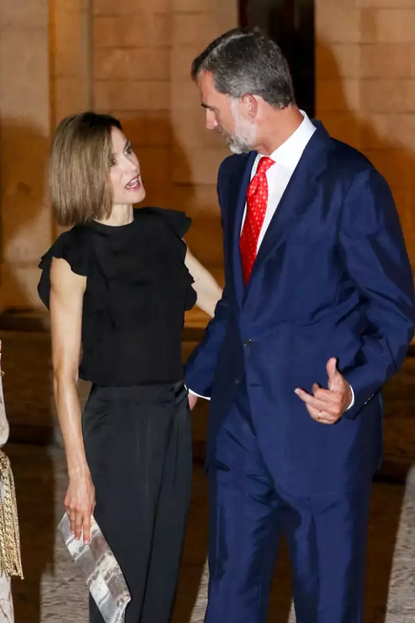 Los reyes atendieron una cena en Palma de Mallorca, a donde también asistió la reina Sofía.