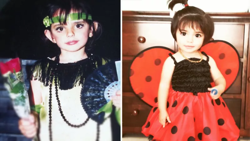 Las dos hijas de Eugenio Derbez no sólo comparten el mismo lazo sanguíneo, sino rasgos y expresiones muy parecidas. ¿Estaremos viendo en Aislinn el futuro físico de Aitana?