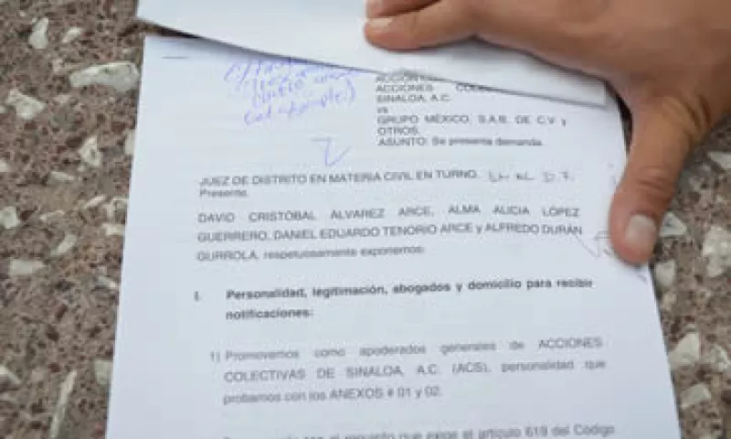 La sentencia de esta demanda abarcaría a todos los afectados por el derrame de sulfato de cobre en río de Sonora. (Foto: Cortesía de ACS)