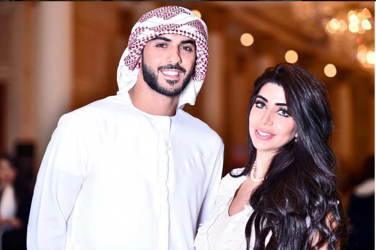 Omar Borkan y su esposa
