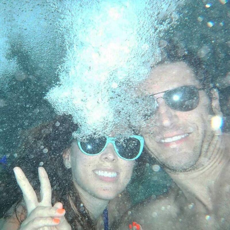 Tanto Jacky como Martín disfrutan de su momento a solas en las Bahamas.