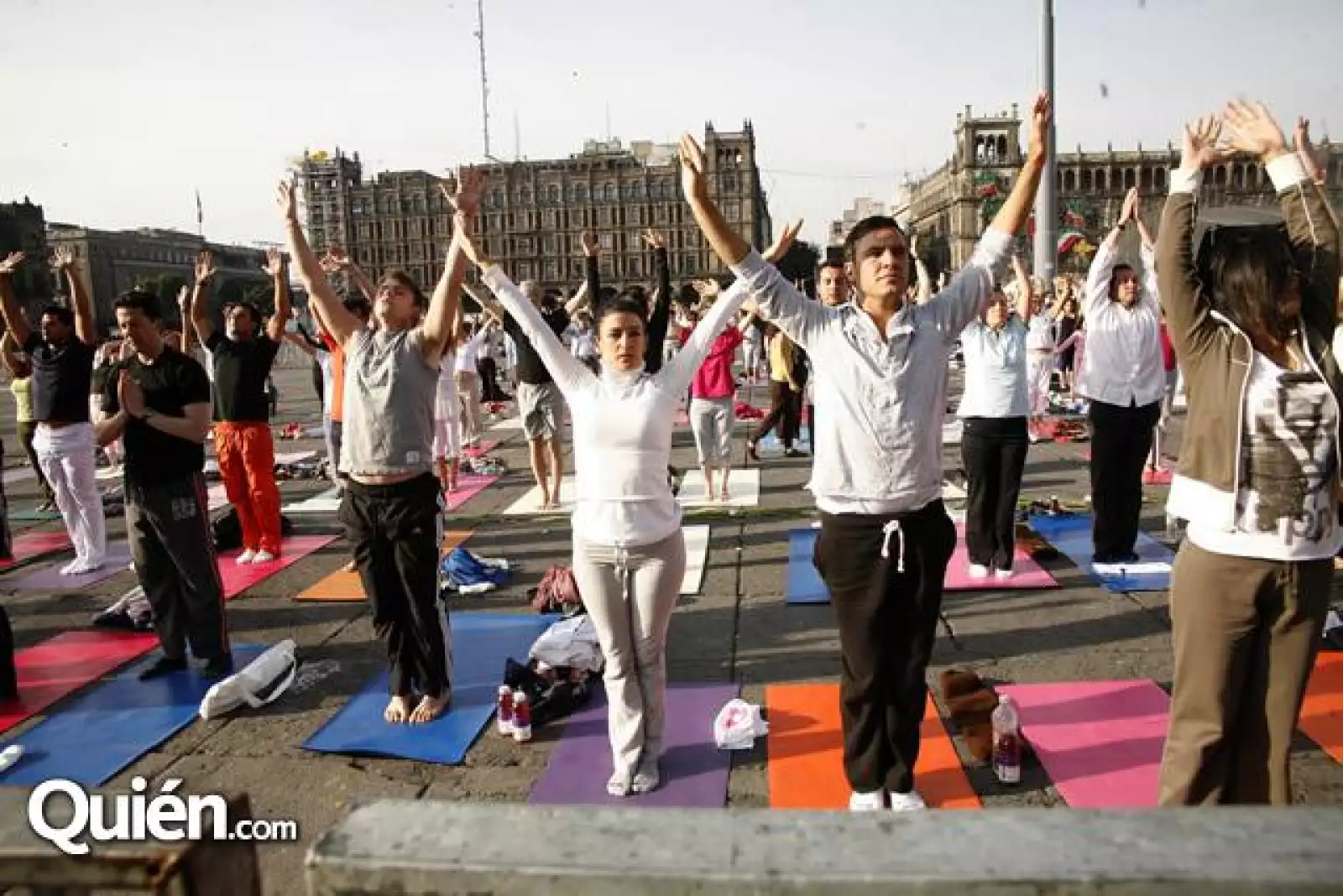 Yoga en el zocalo