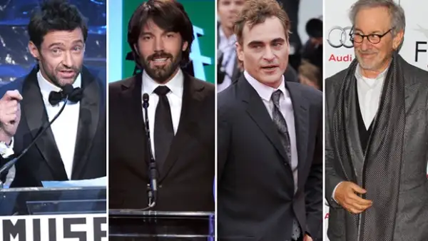 Entre los nominados se encuentran actores como Hugh Jackman, Joaquin Phoenix, Meryl Streep, Anne Hathway, Emily Blunt y el director Steven Spielberg, en la terna junto a Ben Affleck.