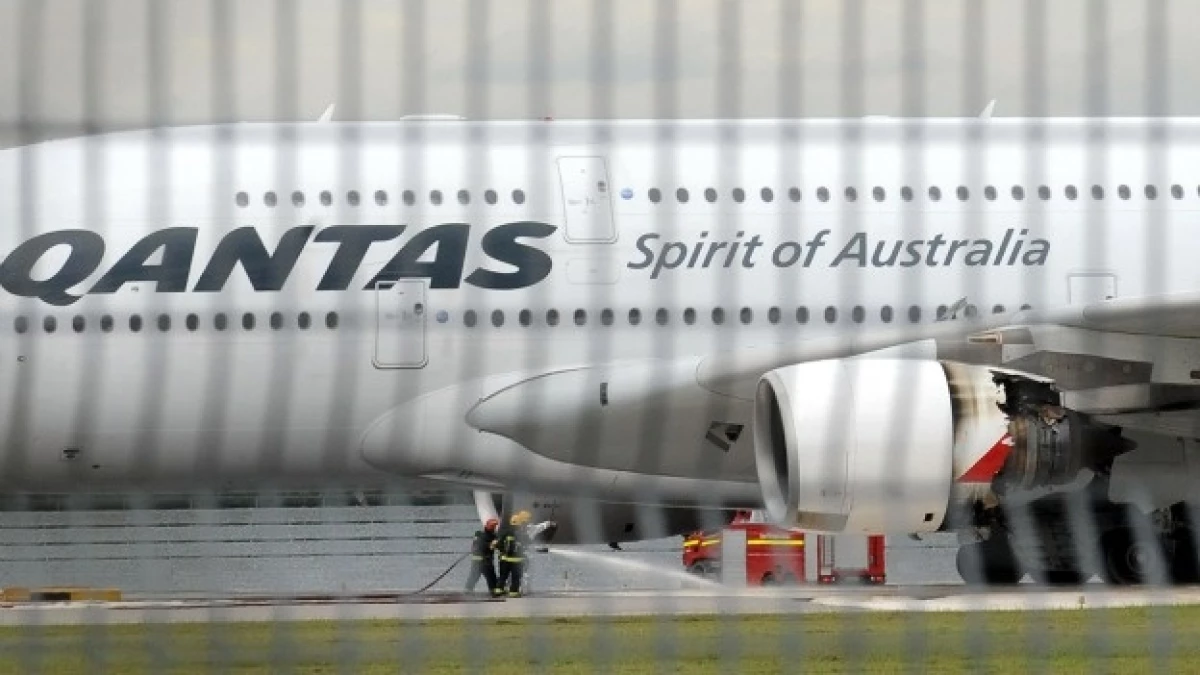 Un avión australiano aterrizó con tres de cuatro motores
