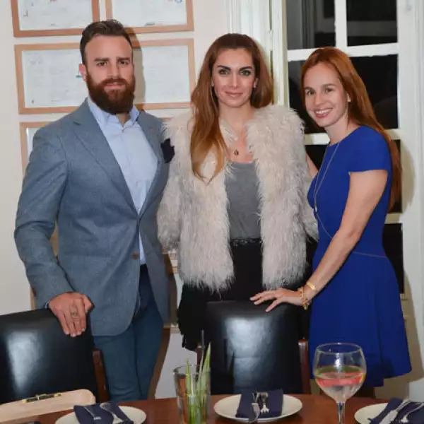 Max Villegas,María de la Fuente y Daniela Villegas