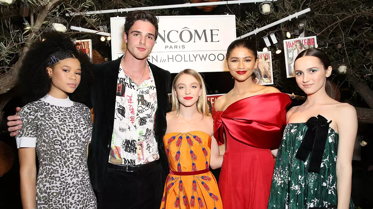 Jacob Elordi y actrices de Euphoria
