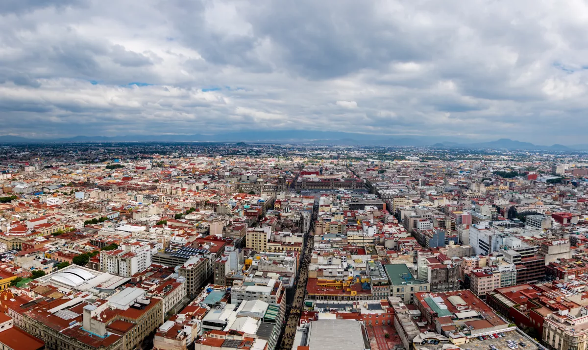 Aerial view of Mexico City - Mexico
