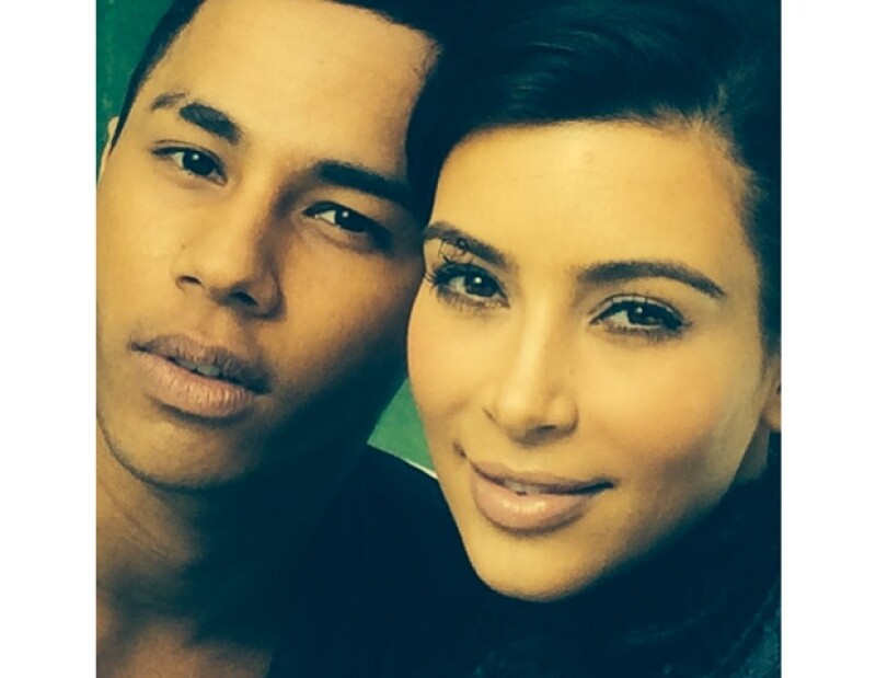 Kim y Olivier compartieron algunas fotos en Instagram. Él podría estar detrás de uno de los vestidos de la empresaria.