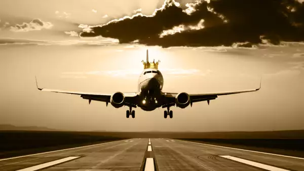 avion con corona