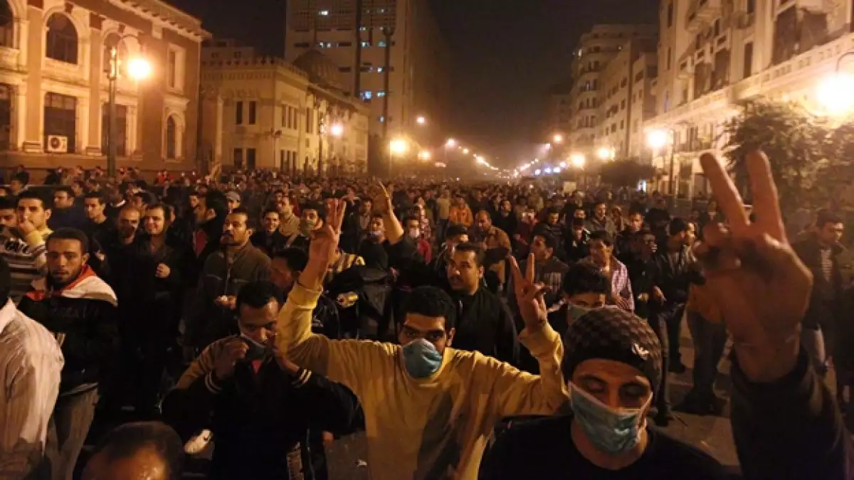 protestas contra mubarak